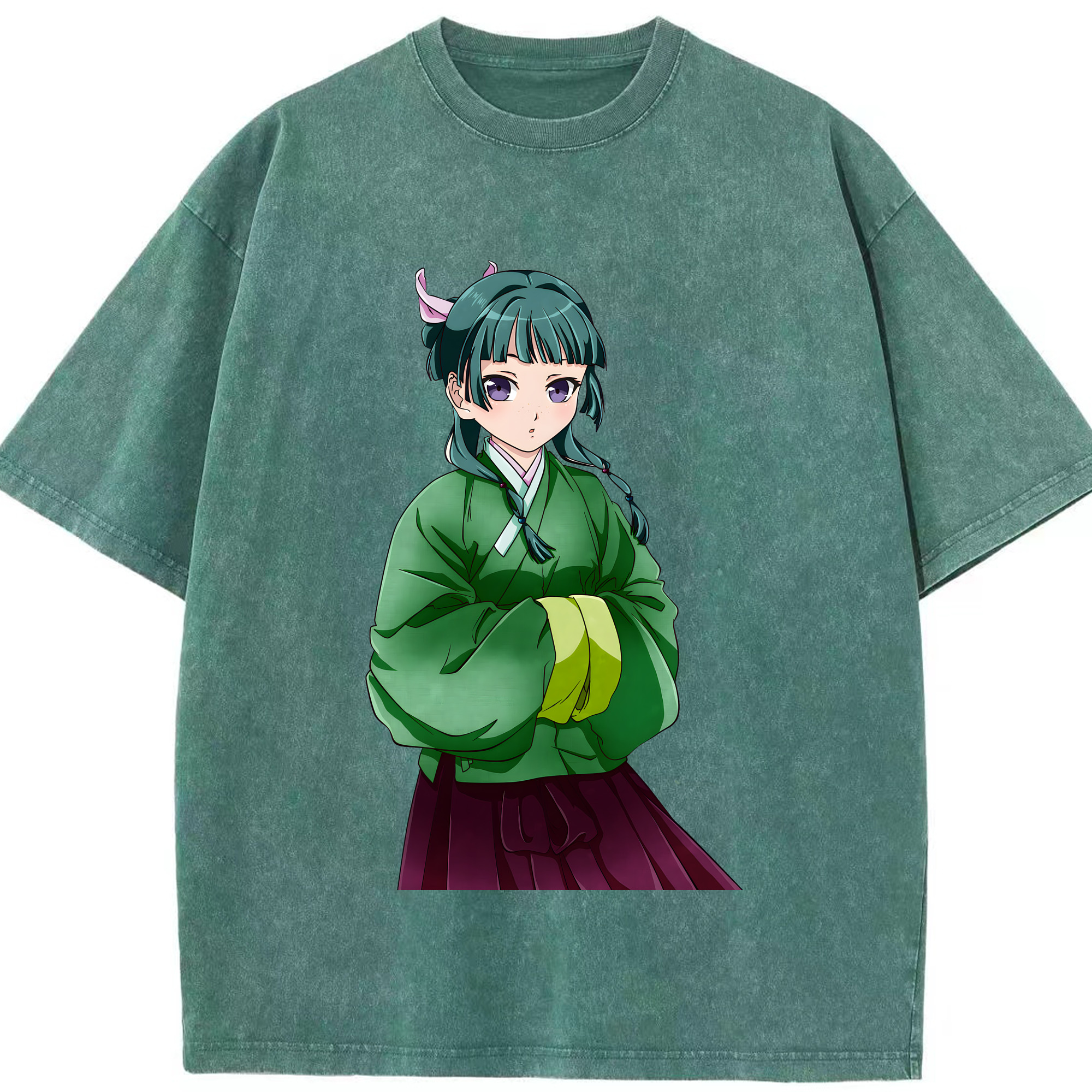 （画像用） 薬屋のひとりごと The Apothecary Diaries 綿100% ヴィンテージ風 半袖Tシャツ（フロントプリント）